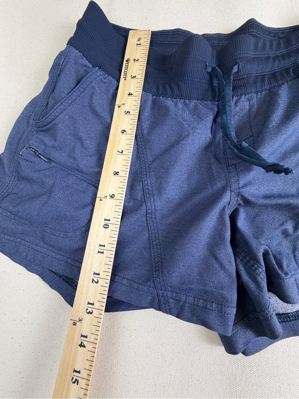 The North Face Women's Navy Athletic Drawstring Shorts - Picture 9 of 14